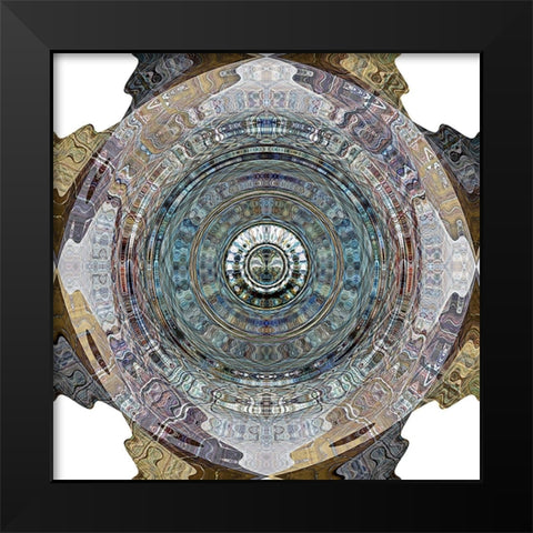 Zoe Black Modern Wood Framed Art Print by Manlove, David