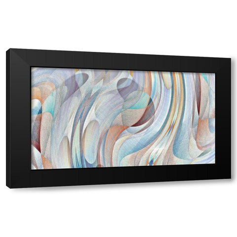 Non Objective Iridescence Black Modern Wood Framed Art Print by Manlove, David