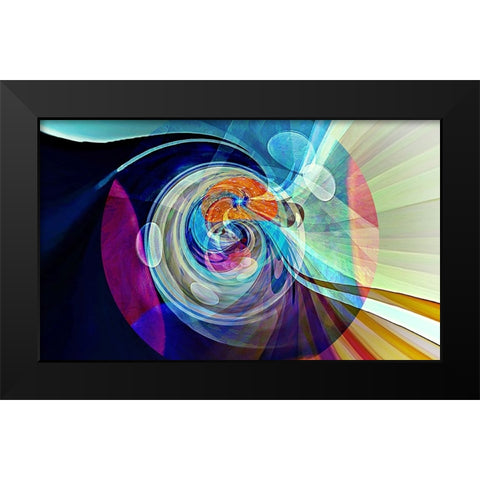 0Z2 Black Modern Wood Framed Art Print by Manlove, David