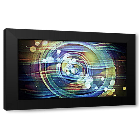 Aurora Oil Nebula 3 Black Modern Wood Framed Art Print by Manlove, David
