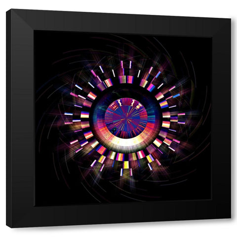 Bronze Electric 3 Black Modern Wood Framed Art Print with Double Matting by Manlove, David
