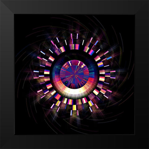 Bronze Electric 3 Black Modern Wood Framed Art Print by Manlove, David