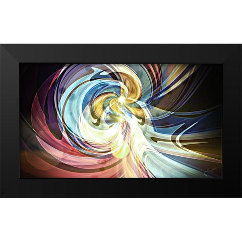 Coalescence A Black Modern Wood Framed Art Print by Manlove, David