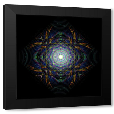 Dream Catcher 4 Black Modern Wood Framed Art Print with Double Matting by Manlove, David