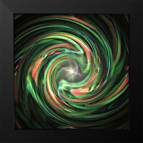 Firefly 2 Black Modern Wood Framed Art Print by Manlove, David