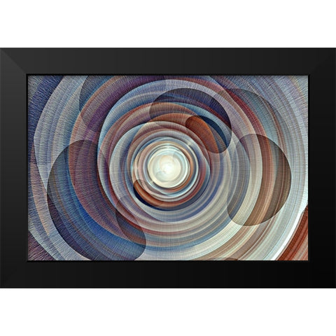 Lava Lamp 2 cbs Black Modern Wood Framed Art Print by Manlove, David