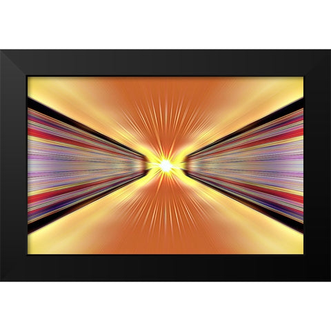 Light Speed cbs Black Modern Wood Framed Art Print by Manlove, David