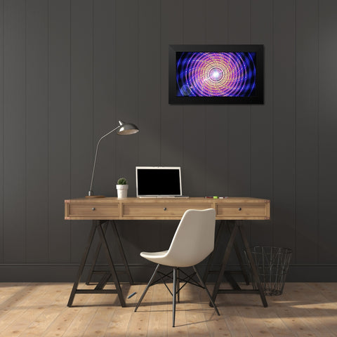 Phosphorus Propeller Black Modern Wood Framed Art Print by Manlove, David