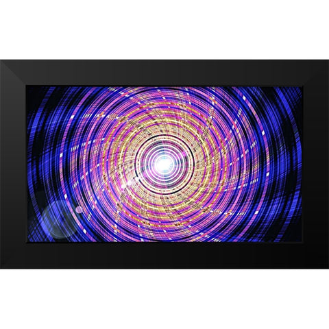 Phosphorus Propeller Black Modern Wood Framed Art Print by Manlove, David