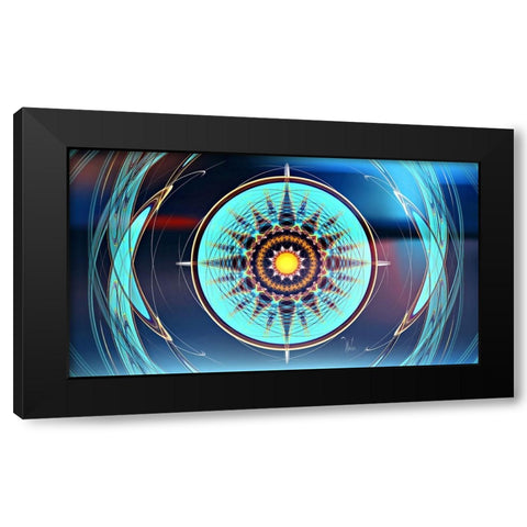 Wild Iris D2signed Black Modern Wood Framed Art Print with Double Matting by Manlove, David