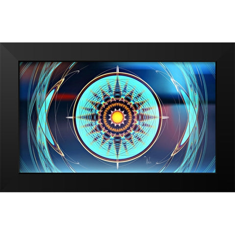 Wild Iris D2signed Black Modern Wood Framed Art Print by Manlove, David