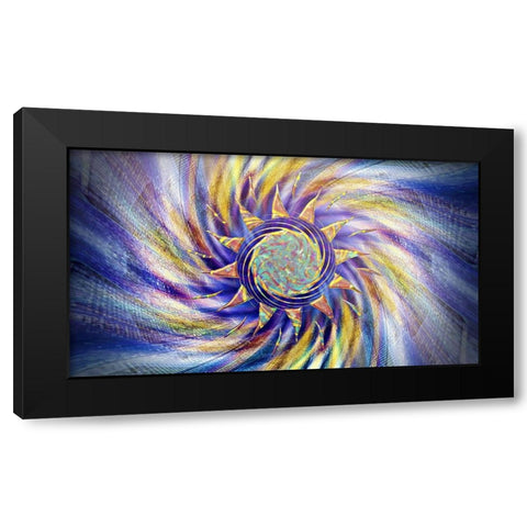 Z Pearl Black Modern Wood Framed Art Print with Double Matting by Manlove, David