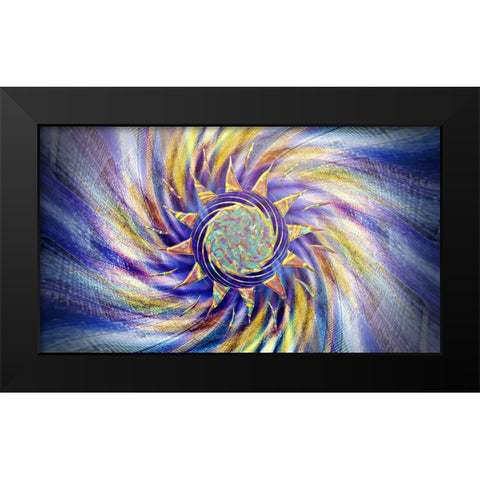 Z Pearl Black Modern Wood Framed Art Print by Manlove, David