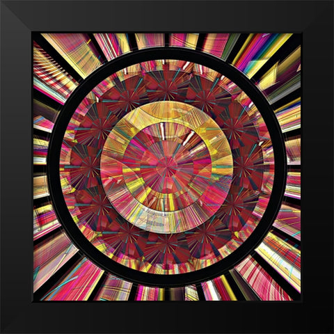 Pearl Electric Half-Hour Clock 2 Black Modern Wood Framed Art Print by Manlove, David