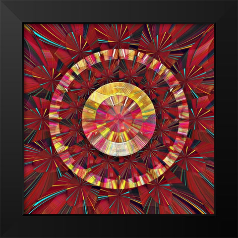 Pearl Electric Half-Hour Clock 3 Black Modern Wood Framed Art Print by Manlove, David