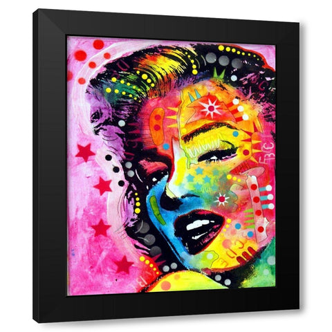 Marilyn 2 Black Modern Wood Framed Art Print by Dean Russo Collection