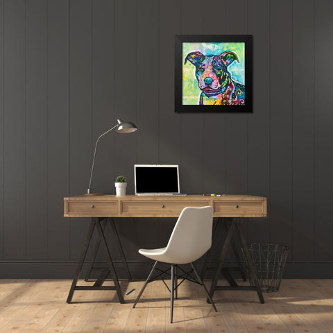 Entrancing Black Modern Wood Framed Art Print by Dean Russo Collection