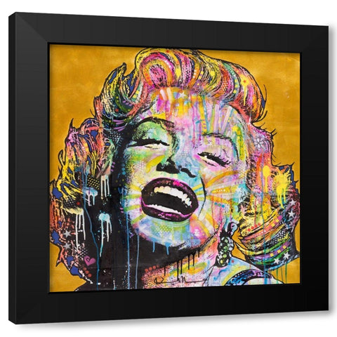 Marilyn Black Modern Wood Framed Art Print by Dean Russo Collection