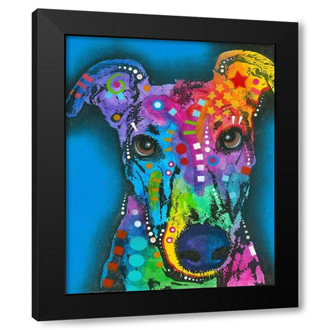 What ya thinking bout? Black Modern Wood Framed Art Print by Dean Russo Collection