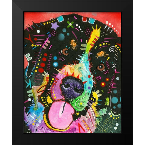 Saint Black Modern Wood Framed Art Print by Dean Russo Collection