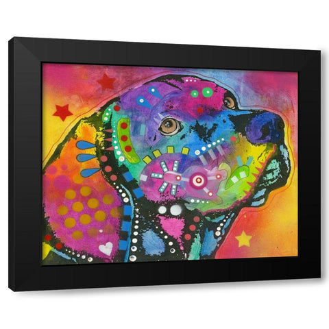 Psychedelic Lab Black Modern Wood Framed Art Print by Dean Russo Collection