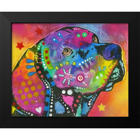 Psychedelic Lab Black Modern Wood Framed Art Print by Dean Russo Collection