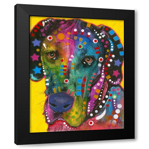 The Beggar  Black Modern Wood Framed Art Print with Double Matting by Dean Russo Collection
