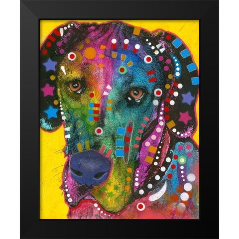 The Beggar  Black Modern Wood Framed Art Print by Dean Russo Collection