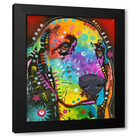 Waffles Black Modern Wood Framed Art Print by Dean Russo Collection