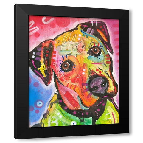 Innocent Black Modern Wood Framed Art Print with Double Matting by Dean Russo Collection