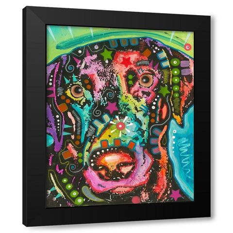 Psychedelic Lab  Black Modern Wood Framed Art Print with Double Matting by Dean Russo Collection