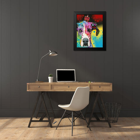 good to be queen Black Modern Wood Framed Art Print by Dean Russo Collection