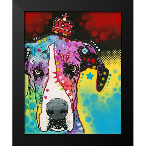 good to be queen Black Modern Wood Framed Art Print by Dean Russo Collection