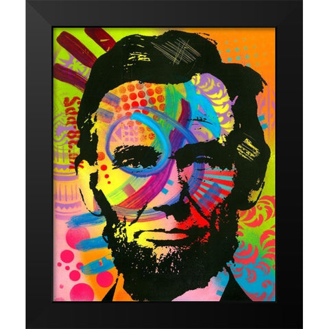 Abraham Lincoln yeah bro Black Modern Wood Framed Art Print by Dean Russo Collection