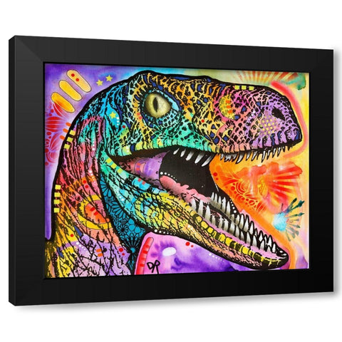 Raptor Black Modern Wood Framed Art Print by Dean Russo Collection