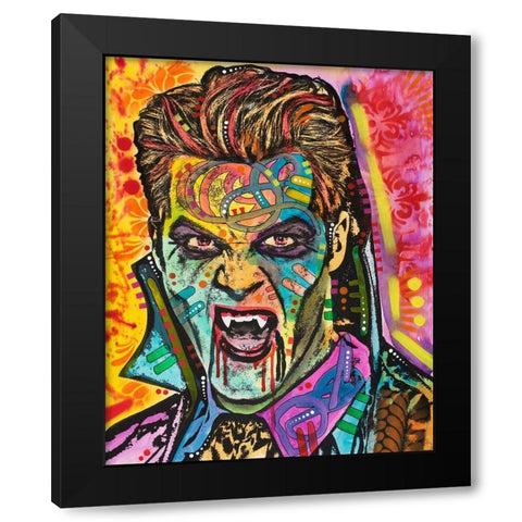 Dracula Black Modern Wood Framed Art Print with Double Matting by Dean Russo Collection