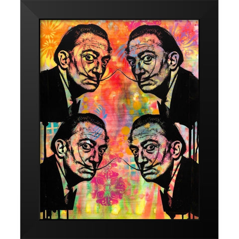 Dali Dream 4 Up Black Modern Wood Framed Art Print by Dean Russo Collection