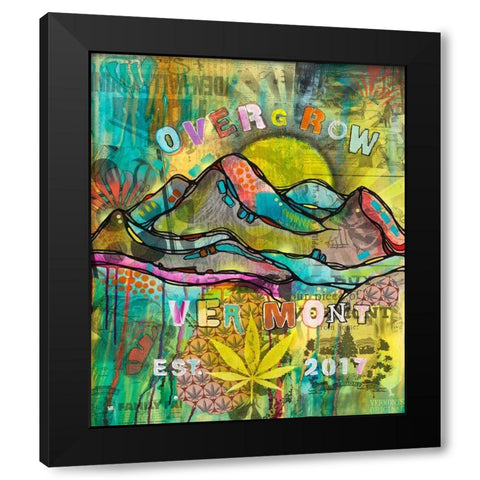 Overgrow Vermont Black Modern Wood Framed Art Print by Dean Russo Collection