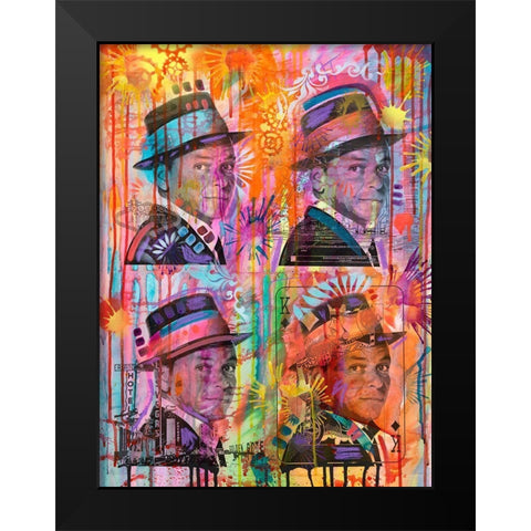 Frankie Black Modern Wood Framed Art Print by Dean Russo Collection