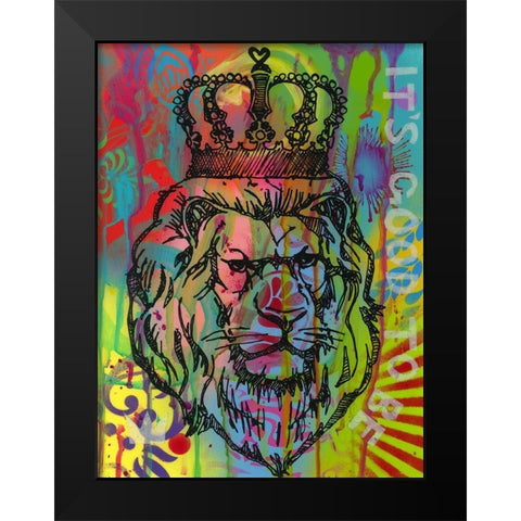 Its good to be the king Black Modern Wood Framed Art Print by Dean Russo Collection