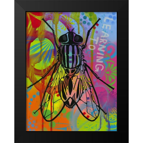 Leaning to Fly Black Modern Wood Framed Art Print by Dean Russo Collection