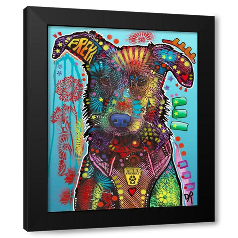 Freya Black Modern Wood Framed Art Print by Dean Russo Collection