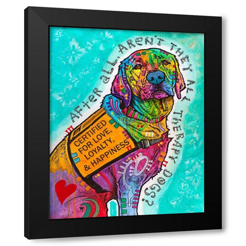 Certified For Love Black Modern Wood Framed Art Print with Double Matting by Dean Russo Collection