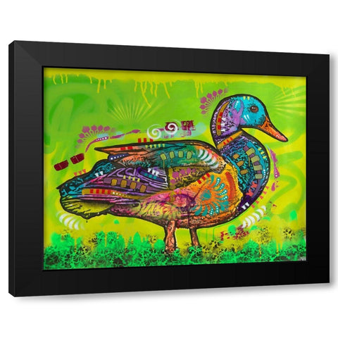Electric Duck Black Modern Wood Framed Art Print with Double Matting by Dean Russo Collection