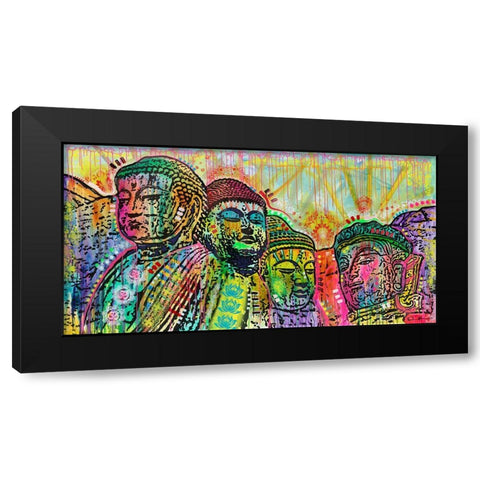 Mt Peacemore Black Modern Wood Framed Art Print with Double Matting by Dean Russo Collection