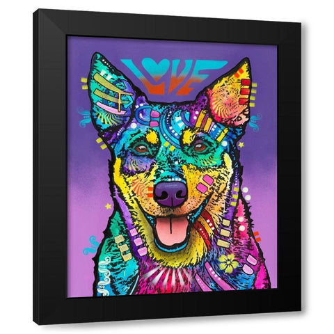 Rocky Black Modern Wood Framed Art Print by Dean Russo Collection