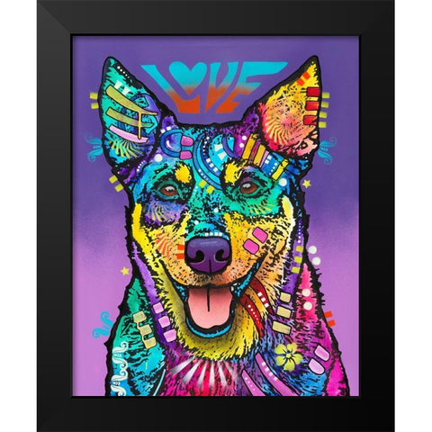 Rocky Black Modern Wood Framed Art Print by Dean Russo Collection