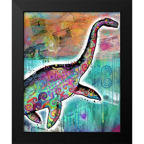 Nessie Black Modern Wood Framed Art Print by Dean Russo Collection