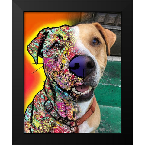 Dale Seaton_Dingo Black Modern Wood Framed Art Print by Dean Russo Collection