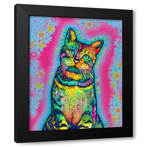 All Things Become Love Black Modern Wood Framed Art Print by Dean Russo Collection